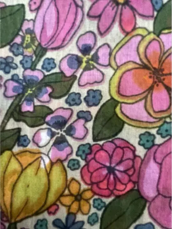 Natural Life Women’s Wide Leg Floral Sheer Lounge Pajama Style Pants Size Medium - Picture 8 of 10